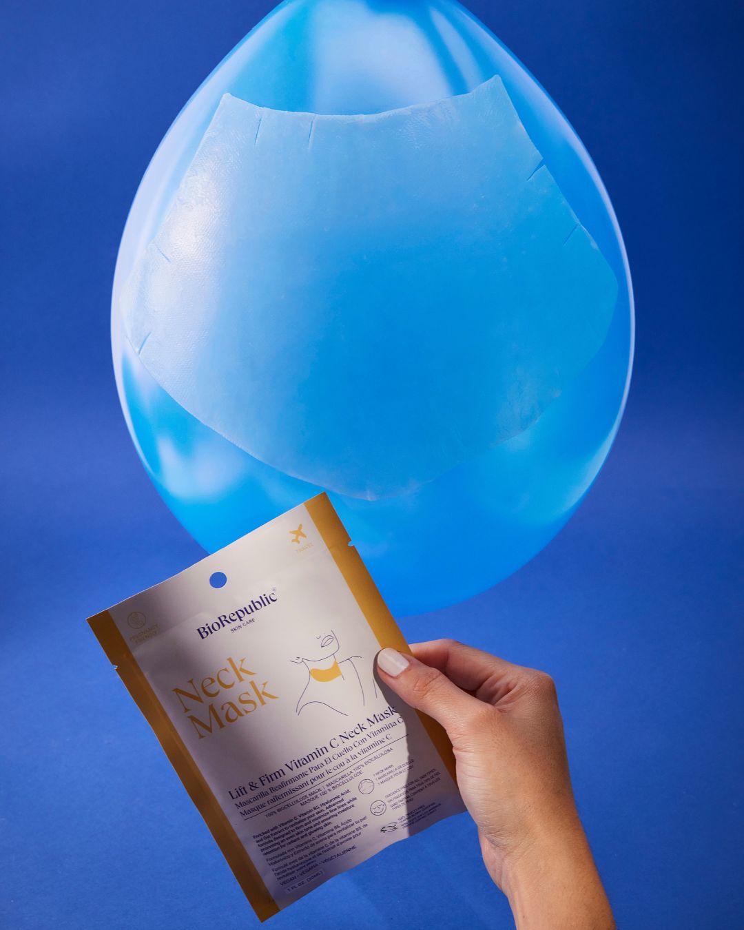 Lift & Firm Vitamin C Neck Mask - BioRepublic SkinCare | Face Mask Sheets | Vegan Skincare