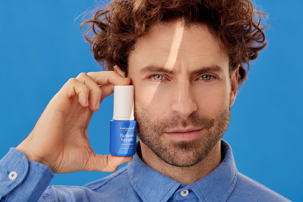 Retinol Wrinkle Defense Serum BioRepublic SkinCare | Face Mask Sheets | Vegan Skincare