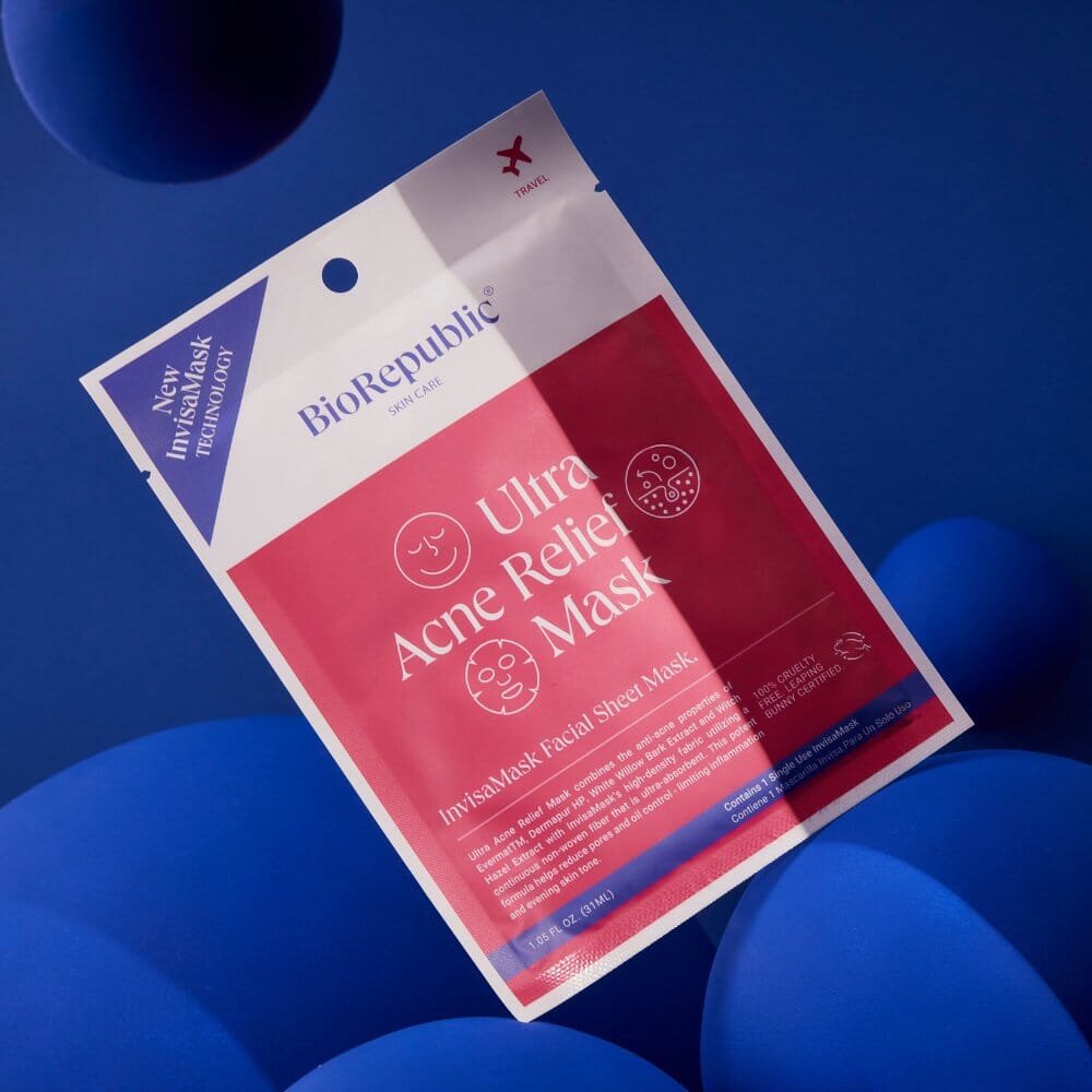 Ultra Acne Relief InvisaMask Sheet Mask BioRepublic SkinCare | The Best Sheet Masks