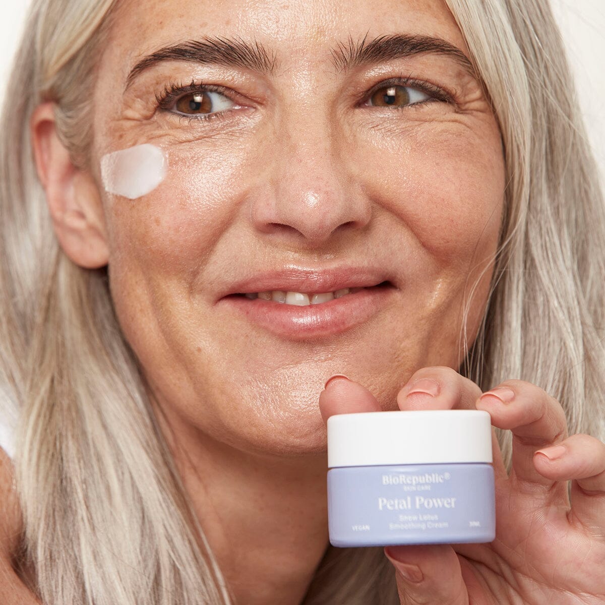 Clarifying & Age-Defying Petal Power Cream Cream Jar BioRepublic