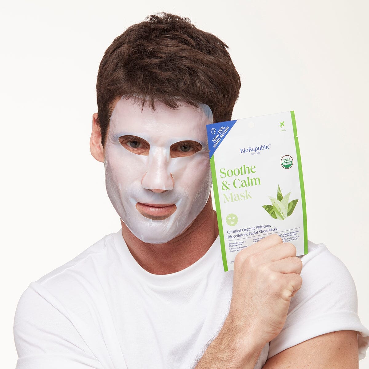 Soothe and Calm Organic Facial Sheet Mask Sheet Mask BioRepublic 