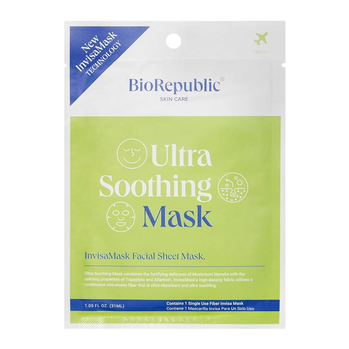 Ultra Soothing InvisaMask Sheet Mask BioRepublic SkinCare | The Best Sheet Masks 