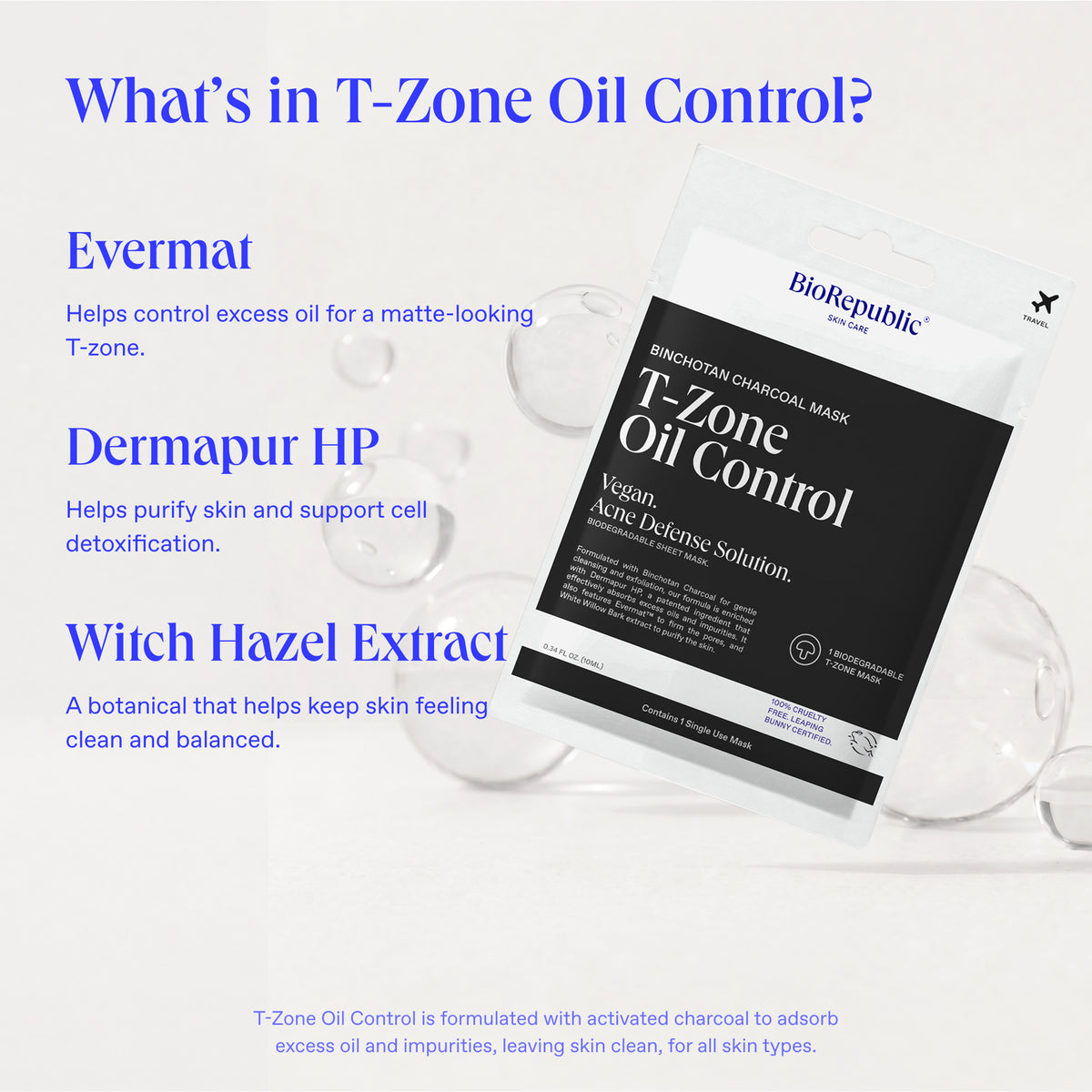 T-Zone Oil Control Mask: key ingredients