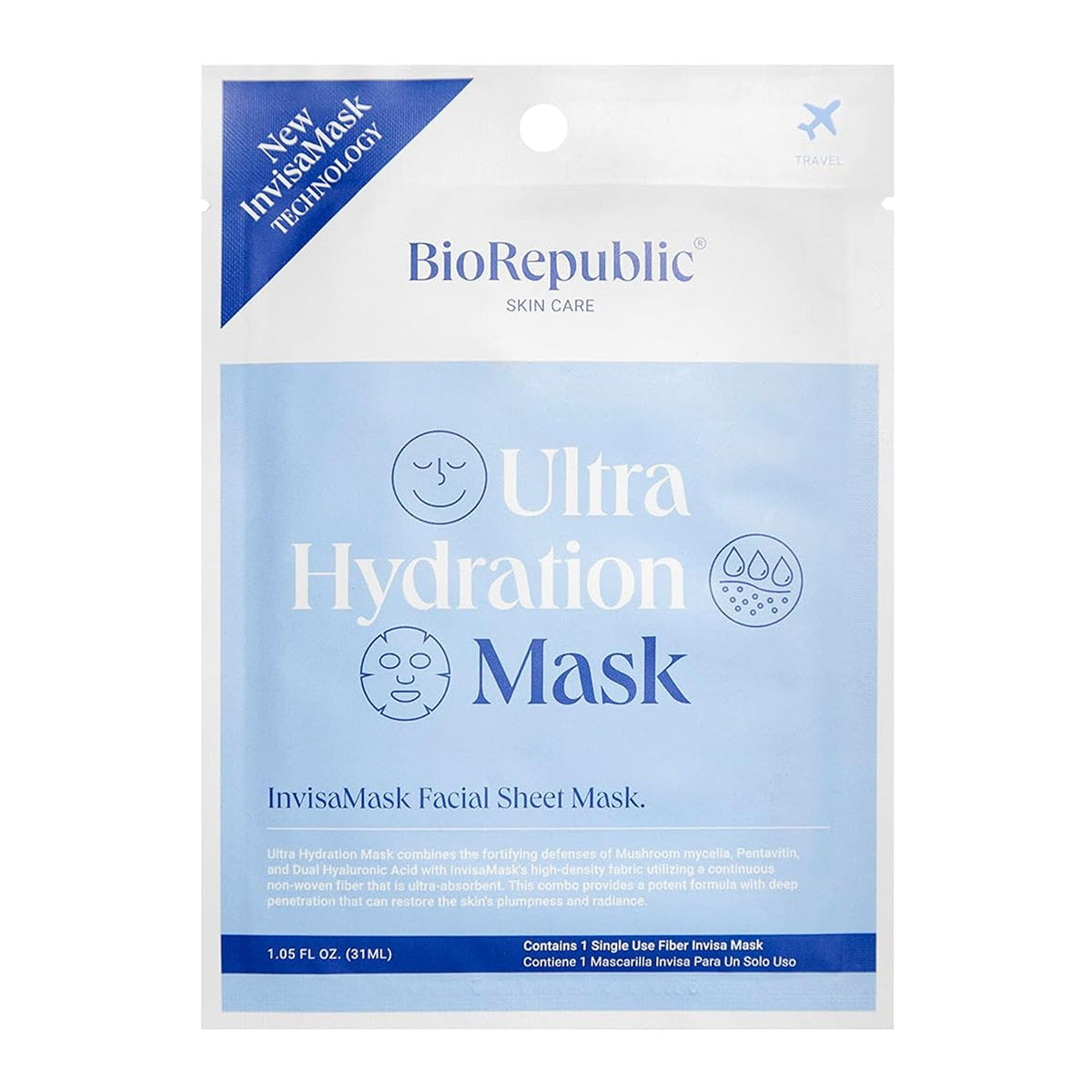 Ultra Hydration InvisaMask Sheet Mask BioRepublic SkinCare | The Best Sheet Masks 