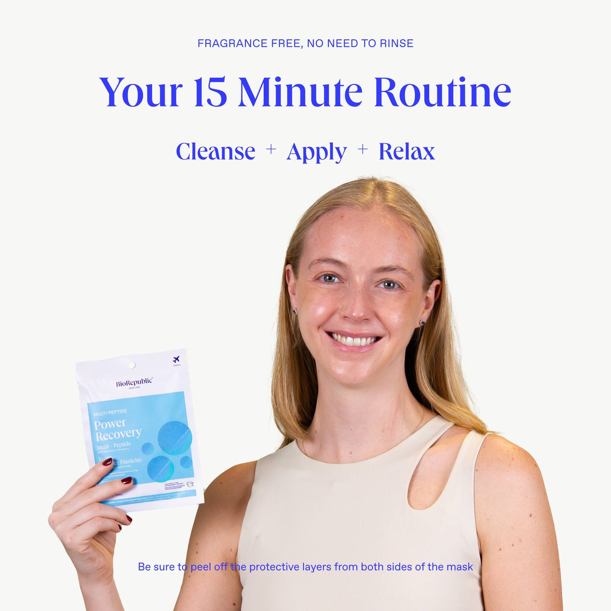 Multi-peptide Power Recovery Mask Sheet Mask BioRepublic 