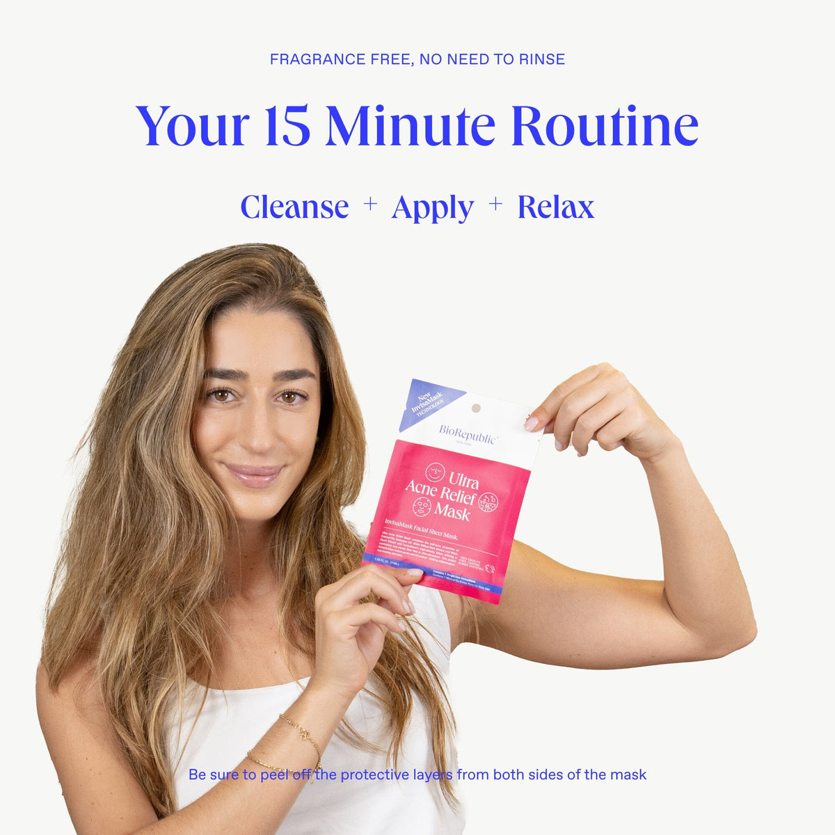 Ultra Acne Relief InvisaMask Sheet Mask BioRepublic SkinCare | The Best Sheet Masks 