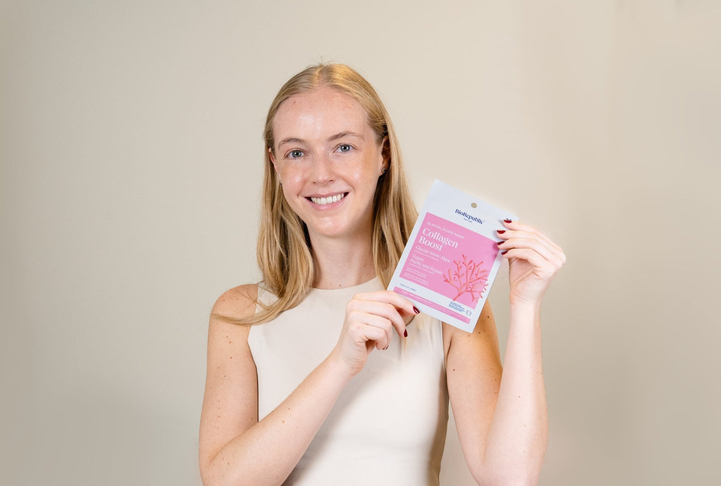 Super Collagen + Detox Glacial Algae Mask - BioRepublic SkinCare | Face Mask Sheets | Vegan Skincare