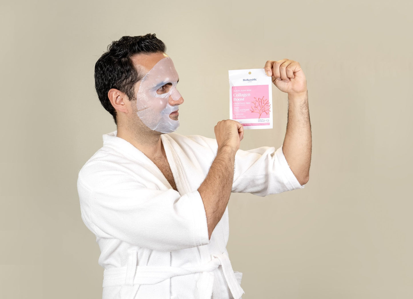 Super Collagen + Detox Glacial Algae Mask - BioRepublic SkinCare | Face Mask Sheets | Vegan Skincare