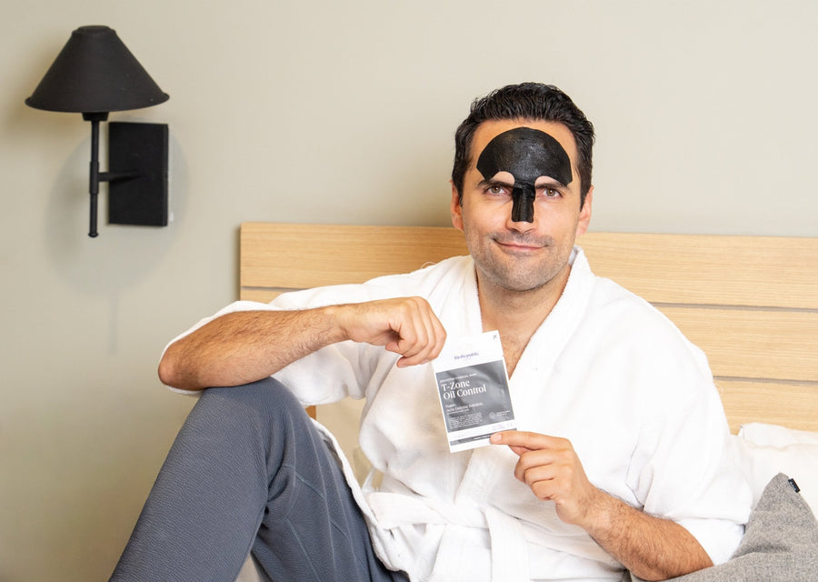 T - Zen Activated Charcoal T - Zone Mask - BioRepublic SkinCare | Face Mask Sheets | Vegan Skincare