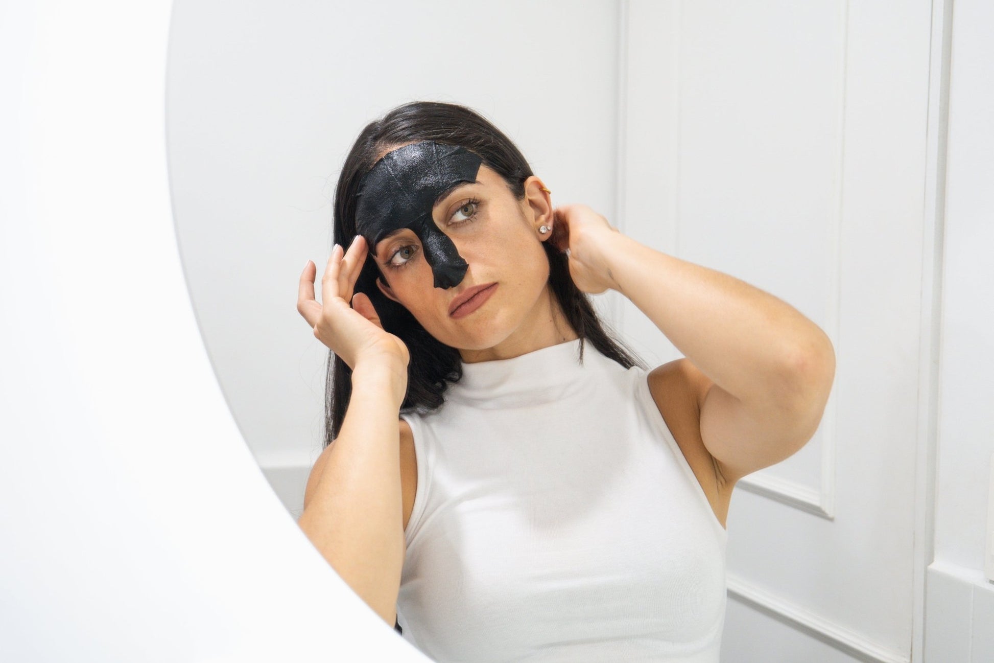T - Zen Activated Charcoal T - Zone Mask - BioRepublic SkinCare | Face Mask Sheets | Vegan Skincare