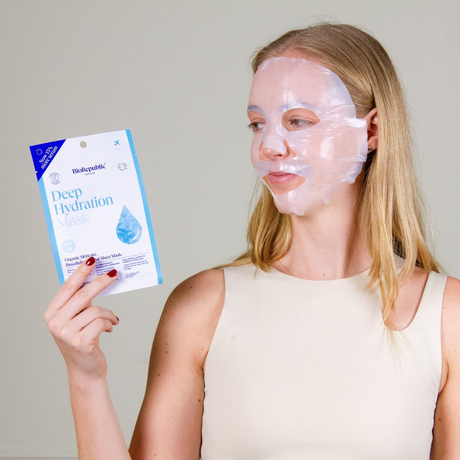 Vegan Deep Hydration Mask - BioRepublic SkinCare | Face Mask Sheets | Vegan Skincare
