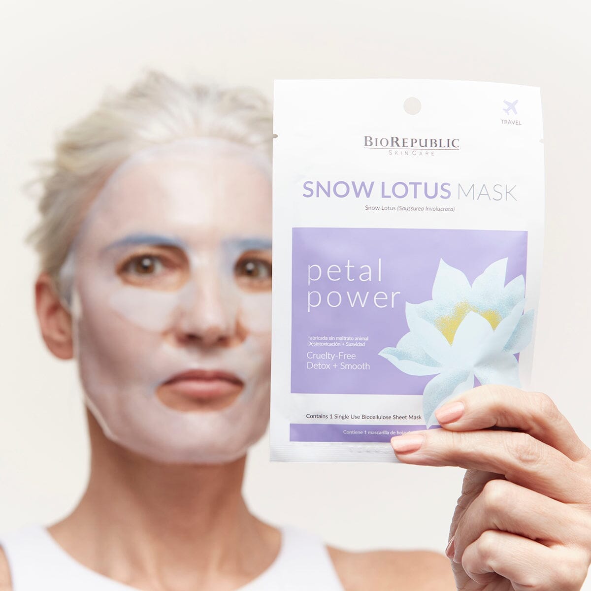 Clarifying & Age-Defying Petal Power Mask Sheet Mask BioRepublic 