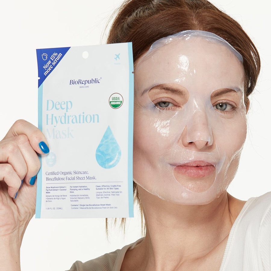 Deep Hydration Organic Facial Sheet Mask Sheet Mask BioRepublic 