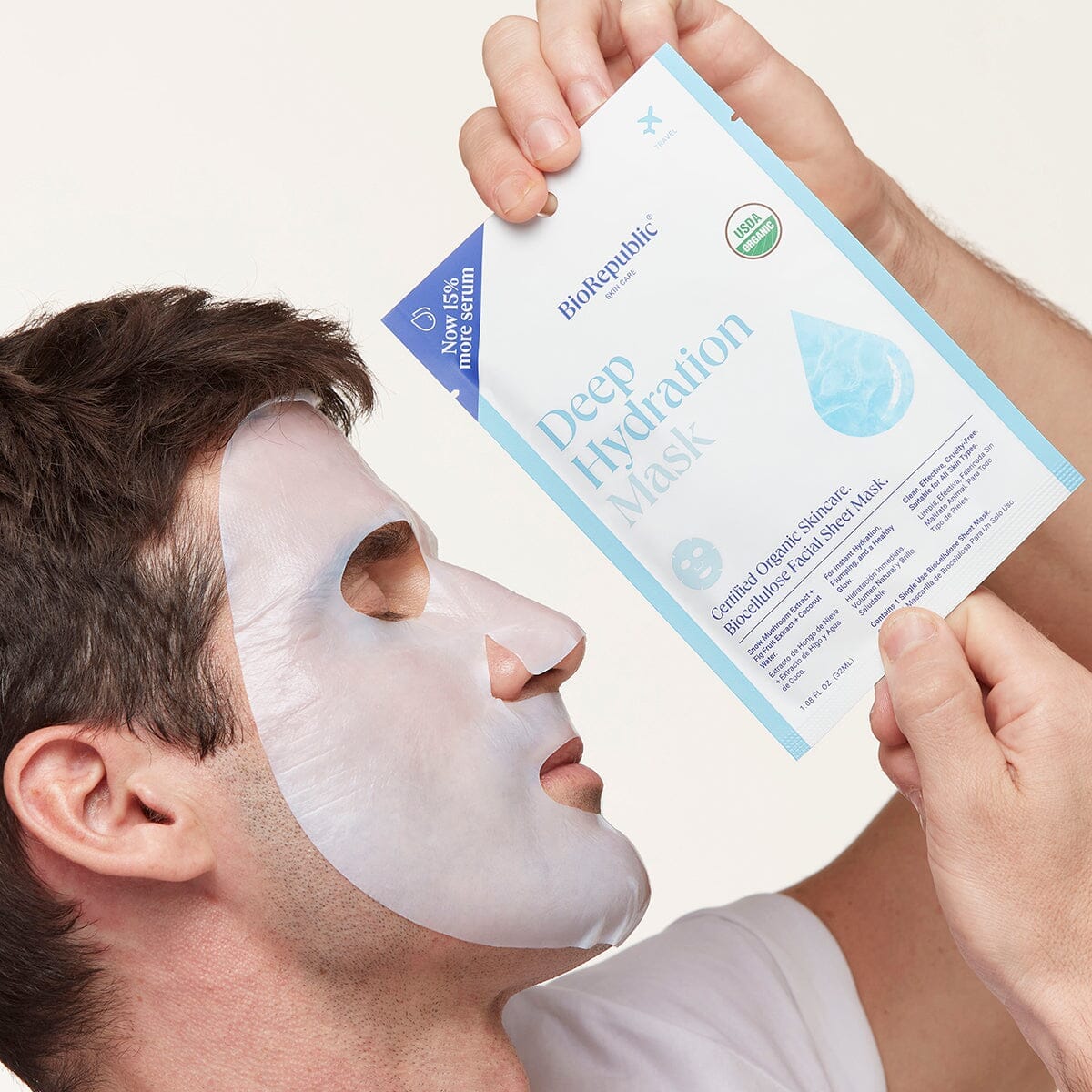 Deep Hydration Organic Facial Sheet Mask Sheet Mask BioRepublic 