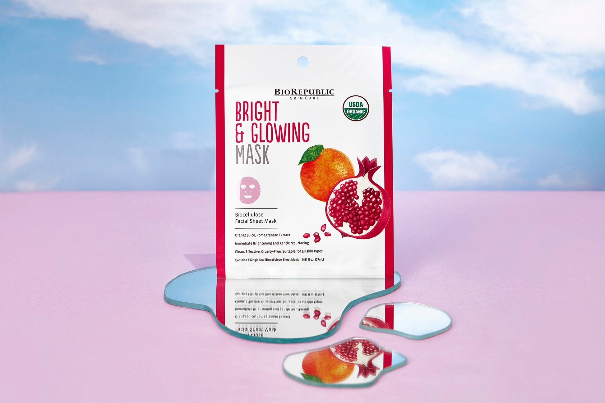 Organic Sheet Masks Kit - 4 Sheet Mask Set Skin Care Masks & Peels BioRepublic 