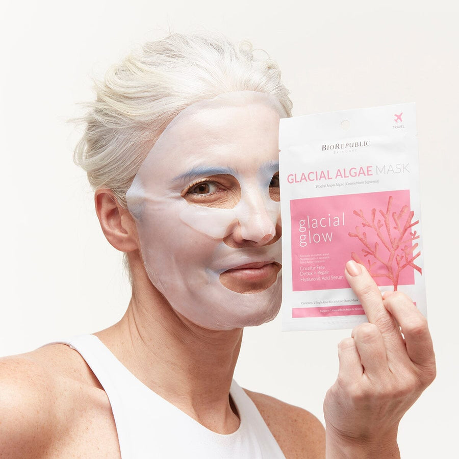 Super Collagen + Detox Glacial Algae Mask Sheet Mask BioRepublic 
